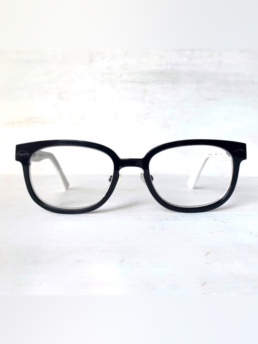 NEW +2.50 Horn Rimmed Reading Glasses Unisex Ladies Mens Metal Eyeglasses